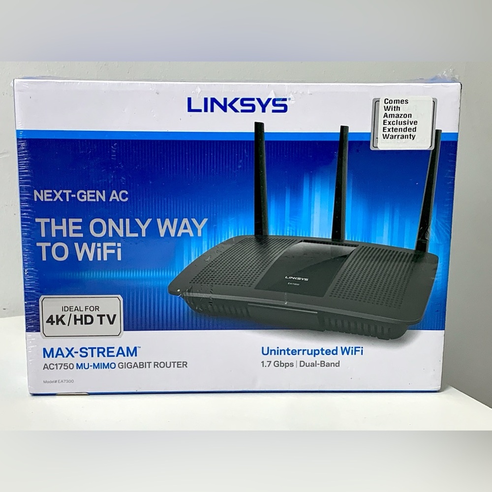 Linksys Max-Stream AC1750 Dual-Band Wi-Fi 5 Router (EA7200) Brand New in Box